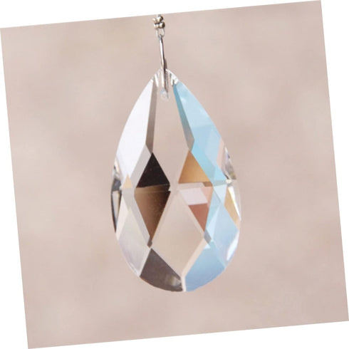 2pcs 38mm Mikikit Crystal Chandelier Pendant Elegant Hanging Swirl Decorations for Ceiling Lamp