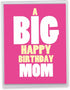 NobleWorks - 1 Large Birthday Greeting Card (8.5 x 11 Inch) - Fun Bday Celebration, Big Happy Birthday Mom