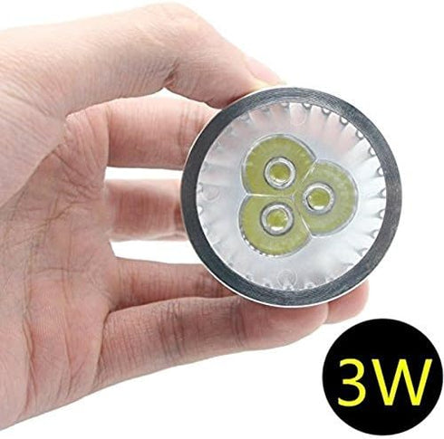 MR16 LED Bulbs MR16 3W LED Cool White Light Bulbs, GU5.3 12V 3 Watt LED Spotlight, 20W Halogen Equivalent, Pack of 10