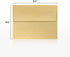 LUXPaper A2 Invitation Envelopes, Peel & Press, 4 3/8" x 5 3/4", Blonde Gold Metallic, 50 Qty