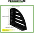 SIUUNEI 2 Pack 4x5 inch(10x12cm) Triangle Floating Shelf Brackets, Metal Corner Brace Angle Bracket, Space-Saving