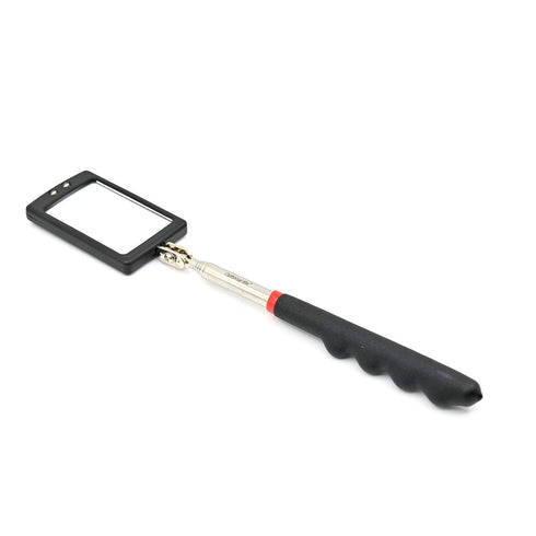 Telescoping LED Lighted Flexible Inspection Mirror - 360 Swivel for Extra Viewing