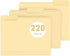 PANDRI 220 Pack File Folder, 1/3 Cut Tab, Letter Size, Filing Folder for Office School Business