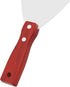 6 Inch Stainless Steel Putty Knife, Wooden Handle Scraper Tool for Drywall, Decals, and Painting