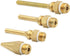 Mesee 4pcs Hot Melt Glue Gun Nozzle Set for 11mm Thread Power Tools, Long Short Small-bore Large Diameter Copper Nozzle