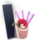 Balmy Pastel Ballpoint Pens, Purple 4Pcs, Comfortable Writing Pens, Black Ink Medium Point 0.7 mm, Cute Office Supplies
