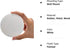 Door Knob Wall Shield, Large White Round Soft Door Stopper Wall Protector, Self Adhesive Door Handle Bumper 2 PCS