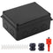 Electrical Box, Outdoor Waterproof IP65 Junction Box, ABS Plastic Project Box Power Cord Enclosure, Black