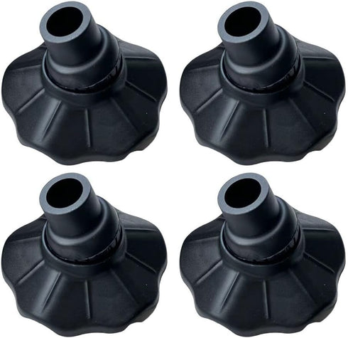 Shophubio 4 Pack 13mm 15mm 16mm Diameter(16mm) Camping Chair Foot Pads, Non-Slip Plastic Leg with Adjustable Angle
