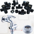 Brass Faucet Adapter, G3/4" to G1/2" Hose Thread Fitting Connector for Washing Machine, Dishwasher, Garden