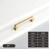 Aoleegatt Pulls(Gold-96mm) American Style Zinc Alloy Thick Solid Door Handle Drawer Pull Black Gold Wardrobe Cupboard