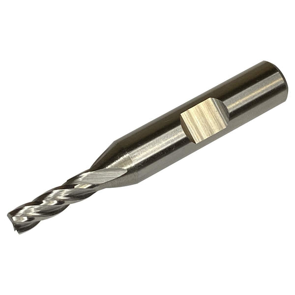 HHIP 5802-0187 3/16" x 3/8" 4 Flute High Speed Steel Center Cut Single End End Mill