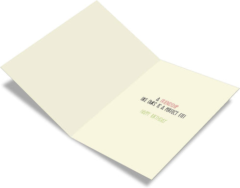 NobleWorks Funny Happy Birthday Card, Colorful Humor Card with Envelope, High School Earrings 5570