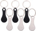 NUOBESTY 6pcs Shopping Cart Token Keychain Stainless Steel Keychain Ring Shopping Token