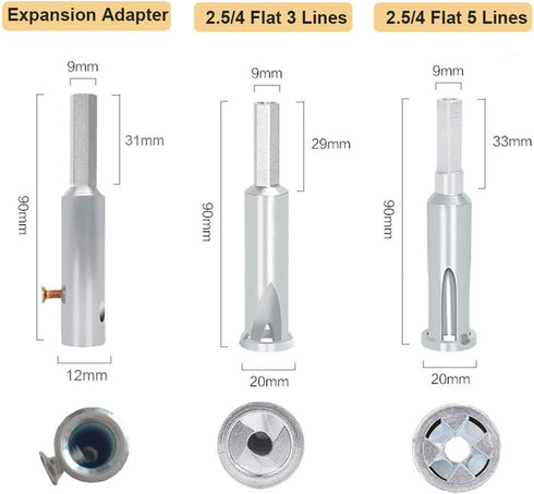 Wire Twisting Tools, 2.5/4 Flat 3 Lines & 5 Lines Universal Electrical Cable Quick Connector