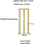 Generic 1.3ft-3.2ft Stair Handrail - U-Shaped Iron Stairway Guardrails, Gold Retro Non-Slip Hand Rails, for Elderly