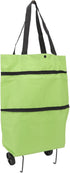 -Duty Rolling Grocery Cart Bag with Reinforced Oxford Fabric, Gliding Wheels &