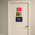 Durable Classic Framed Server Room Sign - Medium Size (Black)