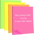 Harloon Big Sticky Notes, 11 x 11 Inch Jumbo Sticky Notes, 40 Sheets/Pad, Bright Colors, 4 Pad