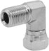 (2-PACK) 1501-04-04 Hydraulic Hose Adapter Fitting - 1/4" Male × 1/4" Female Swivel 90° Elbow