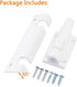 Secure(1 Pack,White) HauSun Patio Sliding Door Security Foot Lock Kick Lock, Fits on Top Rail-Childproof patio Door