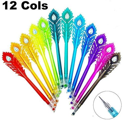 Gel Ink Pen 0.38mm Cute Diamond Head for School Office, Perfect for Kids and Friends