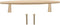 Brass Minimalist Cabinet Pulls Spacing Drawer Handles for Wardrobes Cabinets Bedside Tables