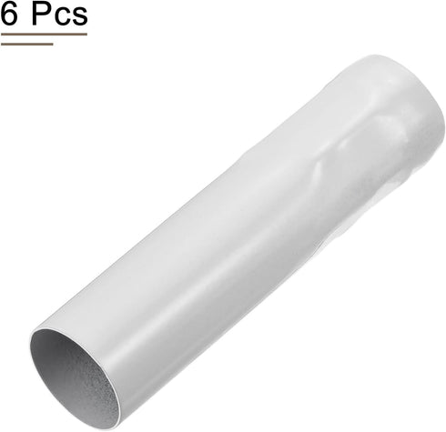 4 Inch Bulb Pack 6 MECCANIXITY Candle Socket Covers, Tall Chandelier Sleeves Light Base Holder, White