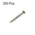 uxcell Small Tiny Hardware Nails Carbon Steel 1.5X19mm(DxL) for DIY Decorative Wooden Boxes Accessories Bronze Tone 200pcs