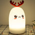 SCZWP8 Elk Portable Night Light Study Modern Simple and Warm Creative Bedroom Table Lamp Led Decoration Monochrome Warm