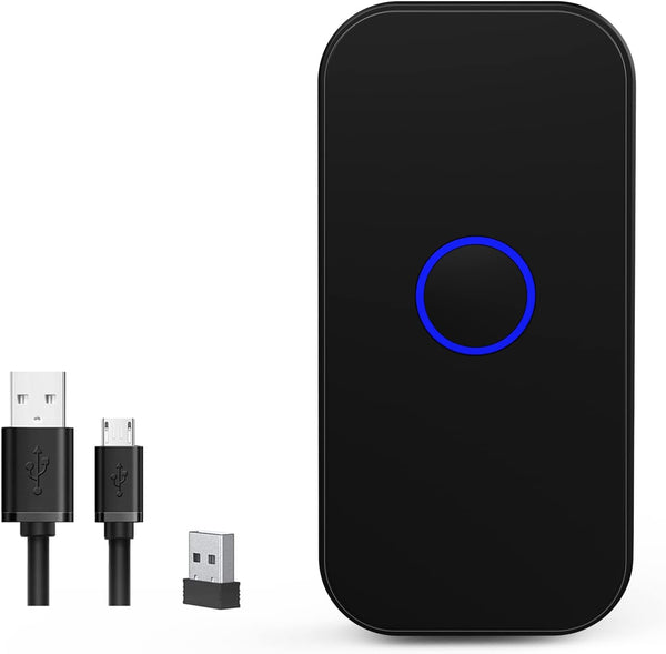 Bluetooth 2D Wireless Barcode Scanner, Symcode 3-in-1 USB Wired & 2.4G Wireless & Bluetooth 4.1 Reader