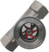 3/4"NPT Female 304 Stainless Steel Window Sight Glass Flow Indicator with Impeller