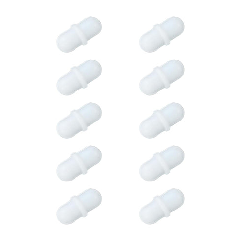 MECCANIXITY Magnetic Stirrer Mixer, 10mm PTFE Coating Stir Bar Rod for Laboratory, 10 Pcs
