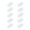 MECCANIXITY Magnetic Stirrer Mixer, 10mm PTFE Coating Stir Bar Rod for Laboratory, 10 Pcs