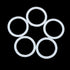 X AUTOHAUX Silicone O-Rings, 34mm OD, 27mm ID, 3.5mm Width VMQ Seal Gasket for Compressor Valves, Pack of 10