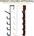 canjoyn 5 Layers Over The Door Hook Organizer Rack - Pack of 2 Hanger for Backpack Handbag (White)
