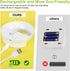 Bathroom(6 Pack) AURAXY Rechargeable Motion Sensor Night Light, Battery Night Lights LED Cool White Magnetic Stick-on