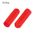 MECCANIXITY 15Pcs Heat Shrink End Cap 10mm ID x 42mm L, 3:1 Ratio Waterproof Adhesive for Electrical Wire Cable, Red