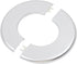 4 Pcs Wall Split Flange, ABS Round Self-Adhesive Escutcheon Plate for 2.5"/64mm in Silver