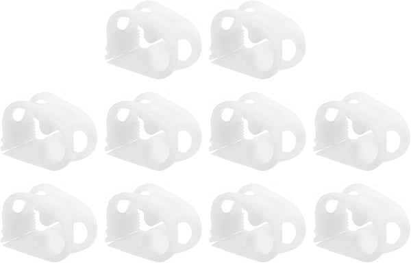 uxcell Plastic Tubing Clamps, 10pcs 1/4"-1/2" Tube OD Adjustable Clamp for Laboratory Flow Control