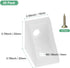 20-Pack 0.78 0.78 M METERXITY L-Shape Corner Brace, x in Nylon Plastic Right Angle Brackets with Screw for Shelves/Wood