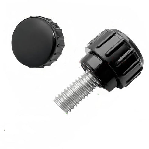 Vesslam 20 M4 10 mm Pcs x Threaded Knurled Thumbscrew, Monitor Screws Vesa Mount Screws Carbon Steel Clamping Knobs