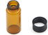 JIUWU 5ml Liquid Sample Glass Bottles Vials Screwcap Brown Lab Collection Container, Pack of 10