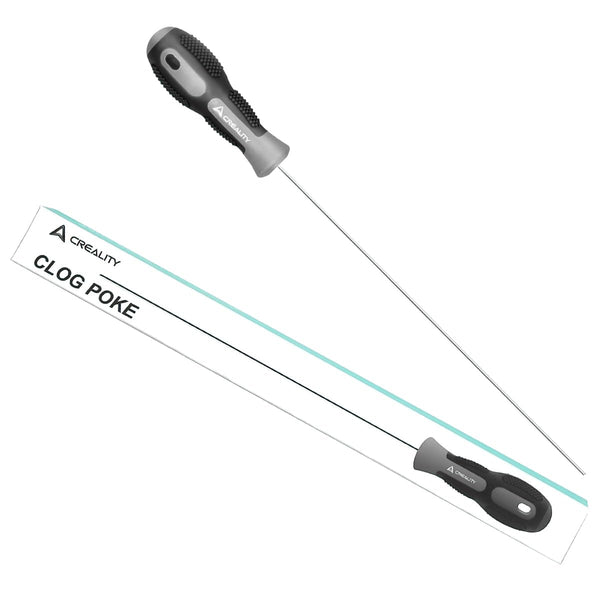 Creality Clog Poke, 3D Printer Nozzle Cleaning Kit for 1.75mm Filament Nozzles, Prolonged Cleaning Hotend