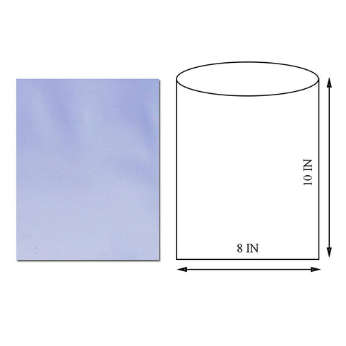 Shrink Wrap Bags - 100 Packs of Heat Shrink Wrap PVC Material, 8 x 10 Inches (Blue)