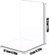GpahrrDnij Thickened Transparent Acrylic Bookshelf Bookstand L Shaped Bookend Bookholder Fixed Desk Book Storage Device