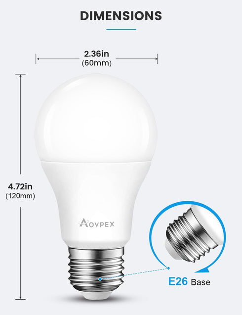 Dusk to Dawn LED Light Bulbs Outdoor, 13W Ultra Bright (100W Equivalent), 2700K Soft White, Auto On/Off, 2 Pack