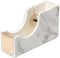 MEI YI TIAN White Marble Texture Desktop Adhesive Tape Dispenser - Gold Tone Metal Core Holder