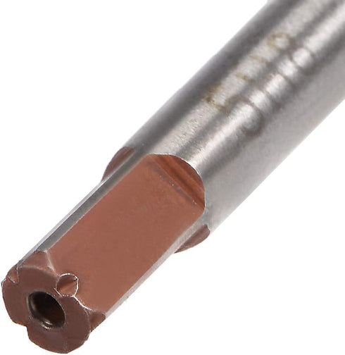 uxcell 2Pcs 5mm Hand Reamer, Alloy Tool Steel H8, 6 Straight Flutes Hand Milling Cutter for Metal