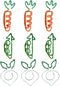 PRETYZOOM 9pcs Carrot Paperclip, Fun Tiny Paper Clips, Cute Metal Paperclips, Bookmark for Students